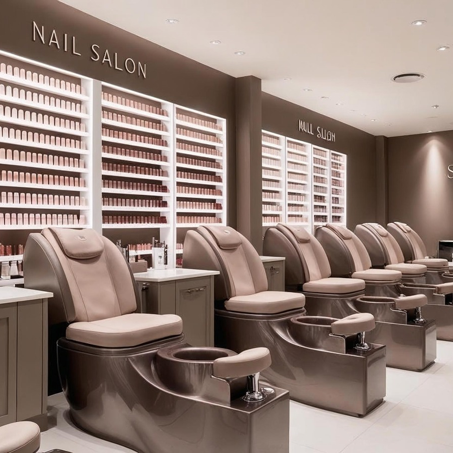 Nail salon interior